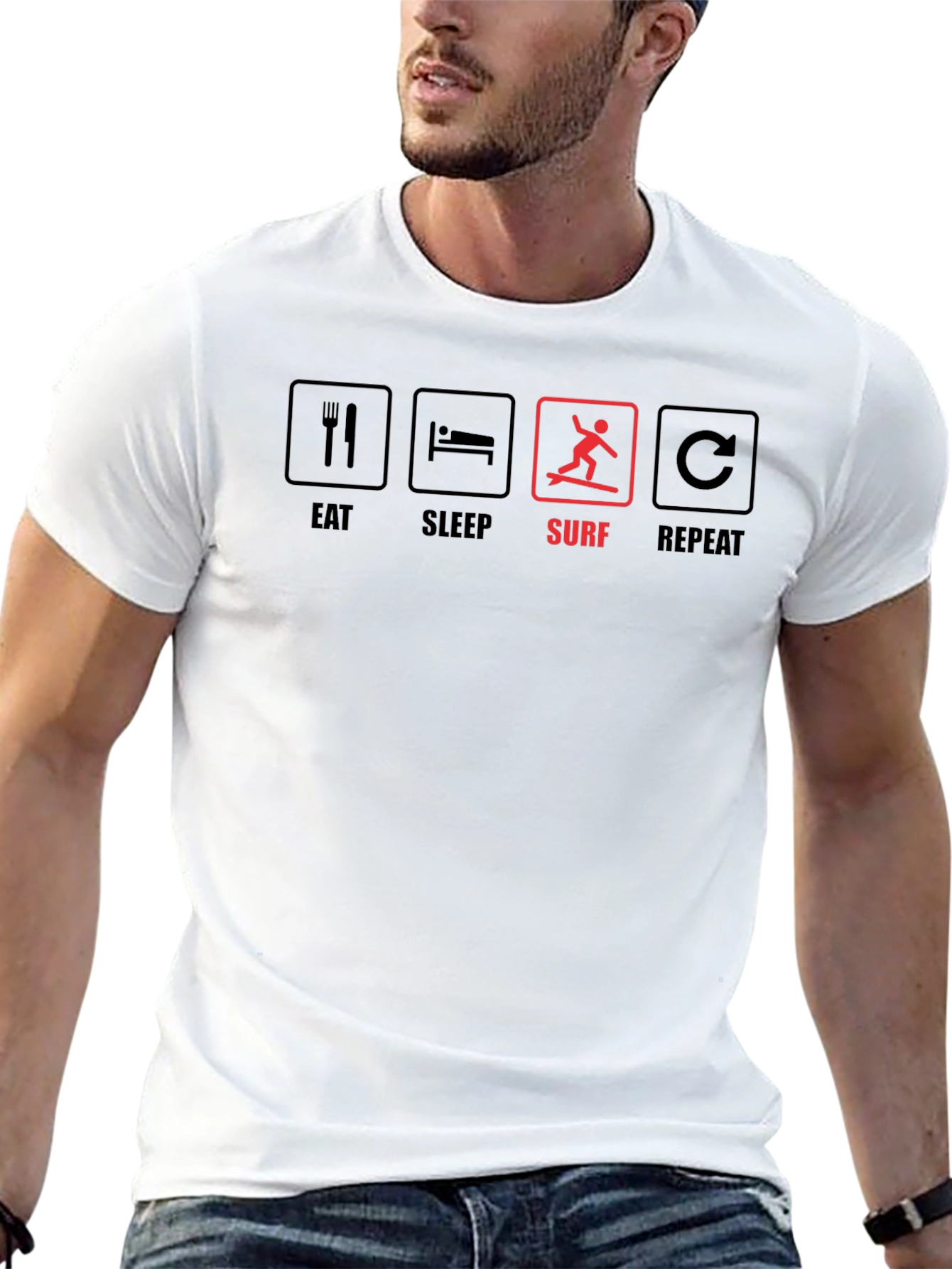 Eat Sleep Surf Repeat T-Shirt