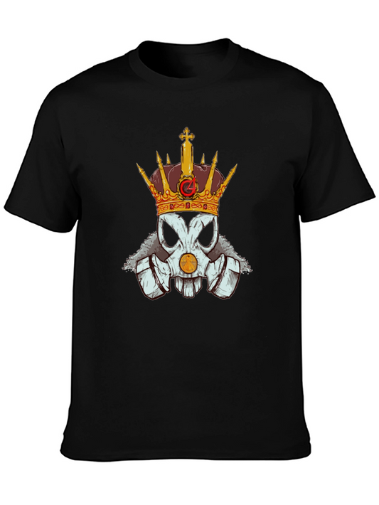 Skull King Graphic Tee - Crowned Skull T-Shirt