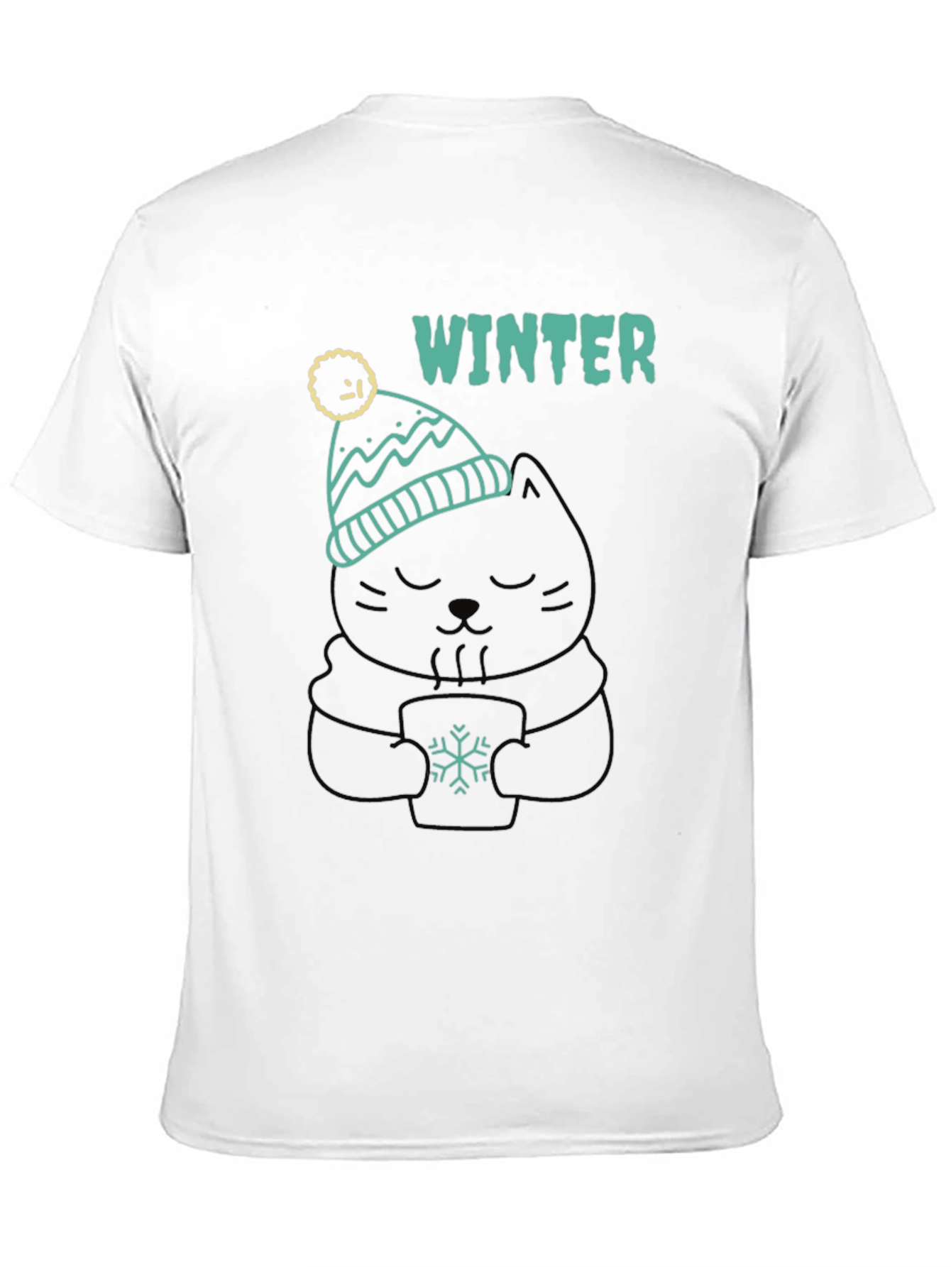 Winter Cat T-Shirt - Cozy & Cute