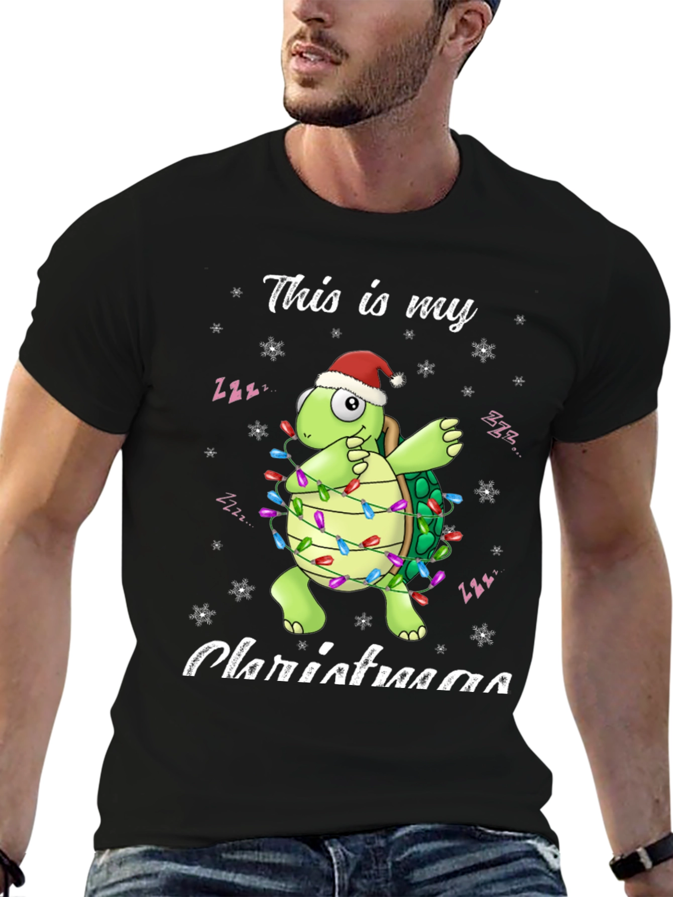 Festive Turtle Christmas T-Shirt