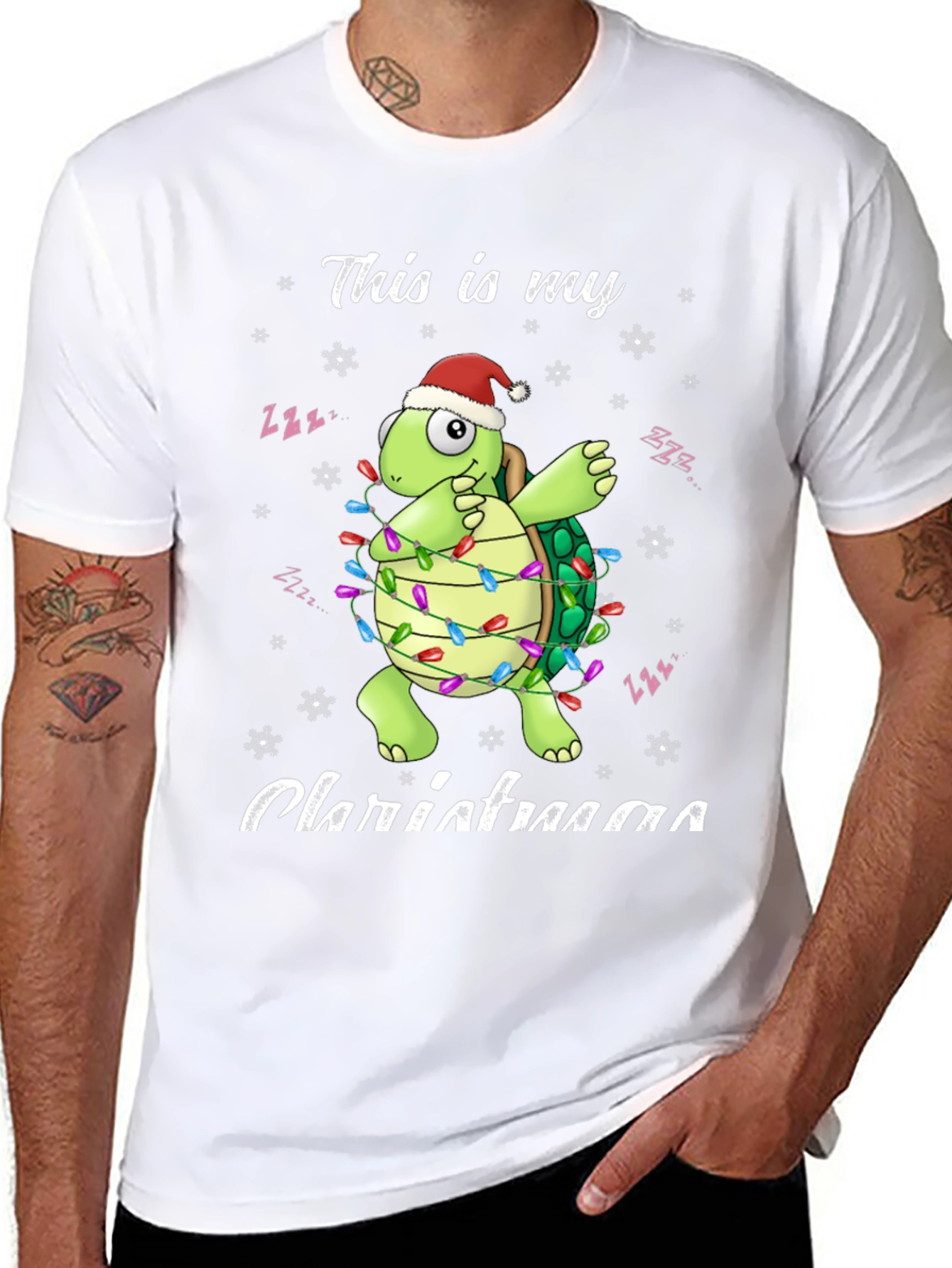 Festive Turtle Christmas T-Shirt