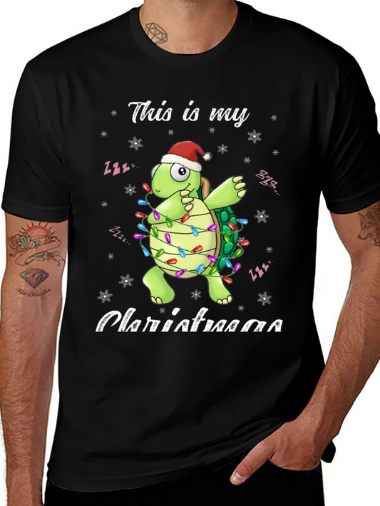 Festive Turtle Christmas T-Shirt