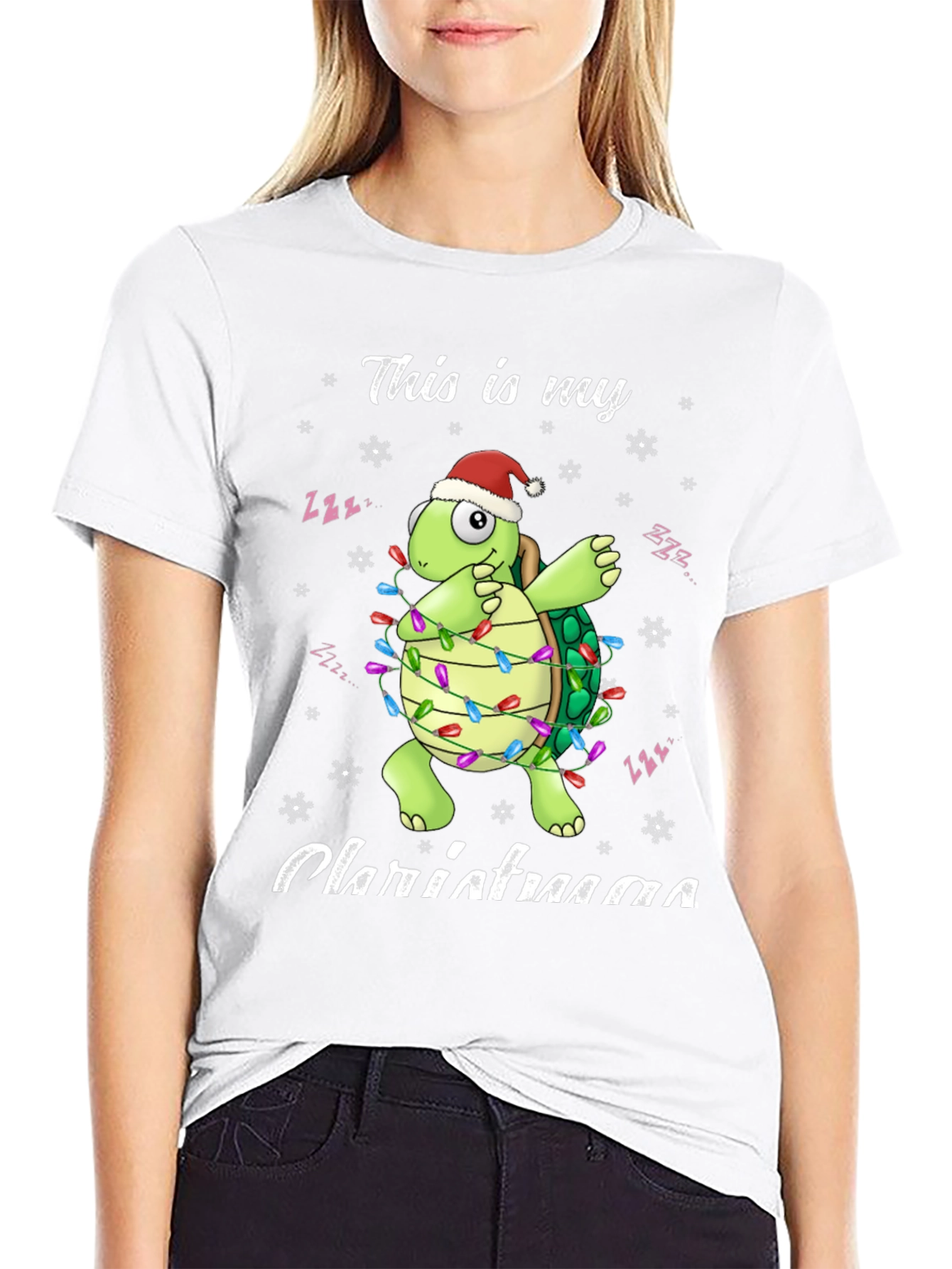 Festive Turtle Christmas T-Shirt