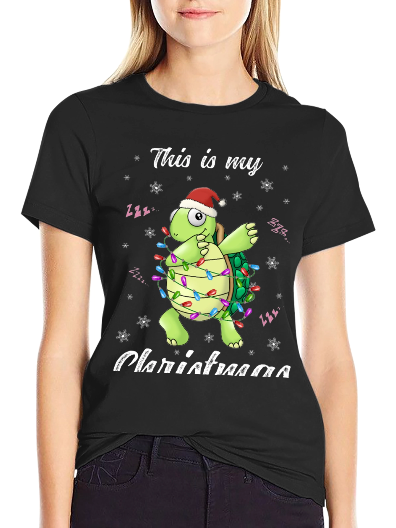 Festive Turtle Christmas T-Shirt
