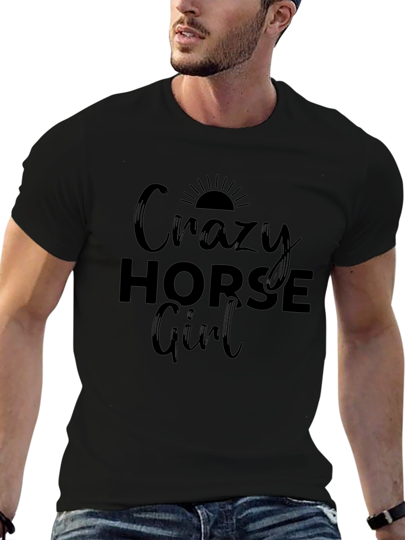 Crazy Horse Girl T-Shirt - Womens Graphic Tee