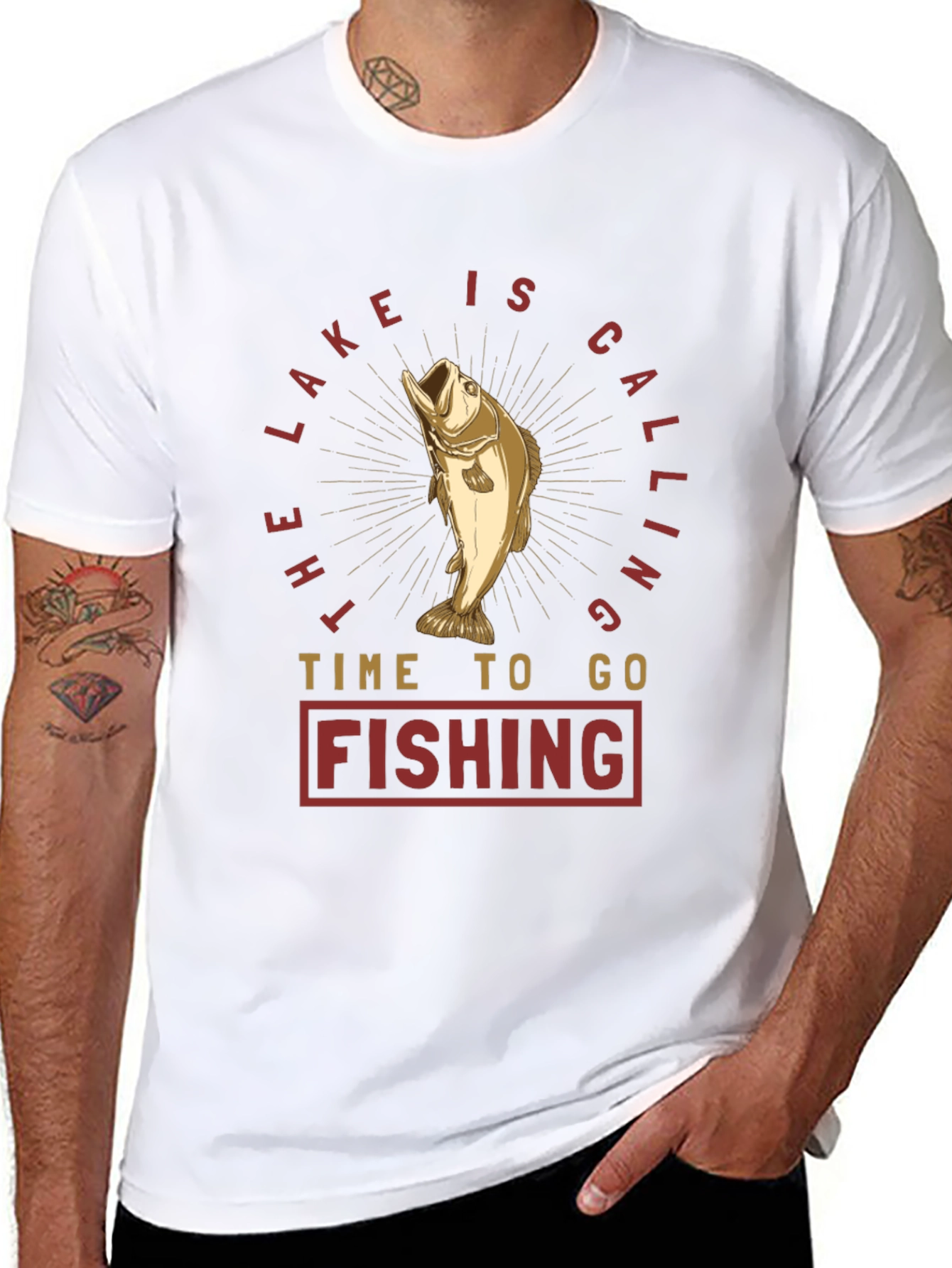 The Lake is Calling T-Shirt - Fishing Graphic Tee