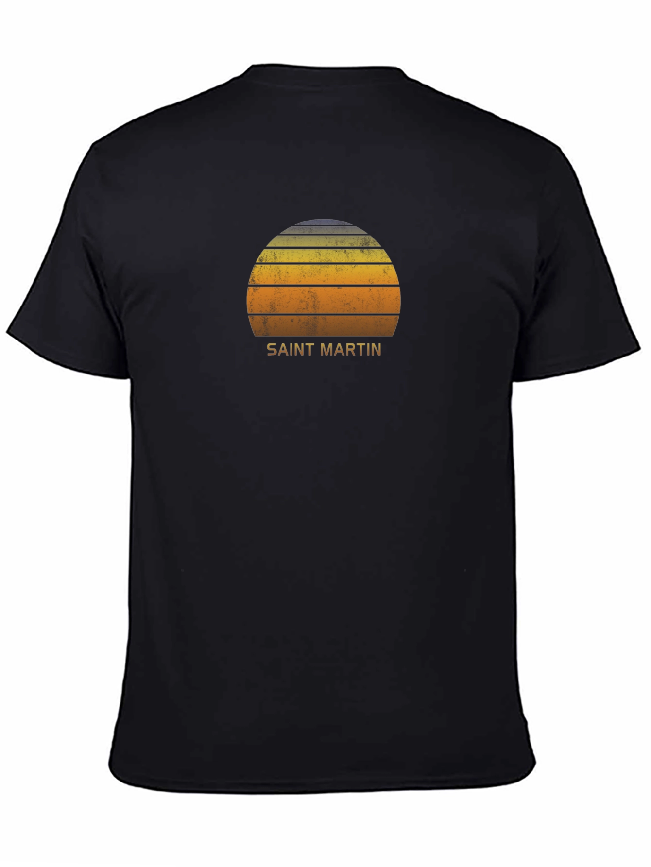 Saint Martin Sunset Graphic Tee - Retro Island Vibes