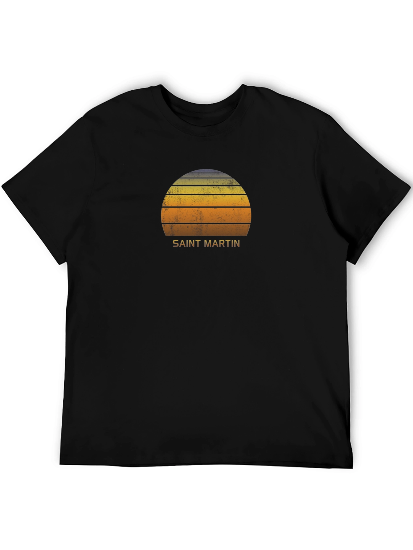 Saint Martin Sunset Graphic Tee - Retro Island Vibes