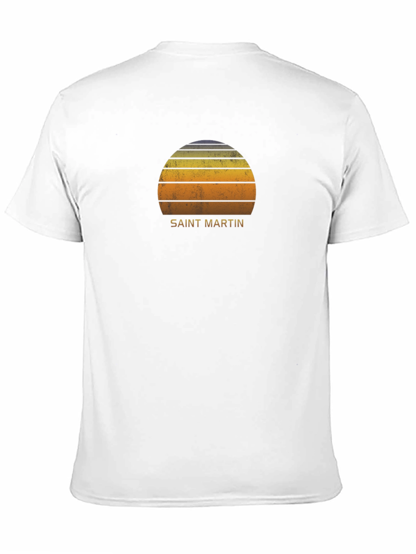 Saint Martin Sunset Graphic Tee - Retro Island Vibes