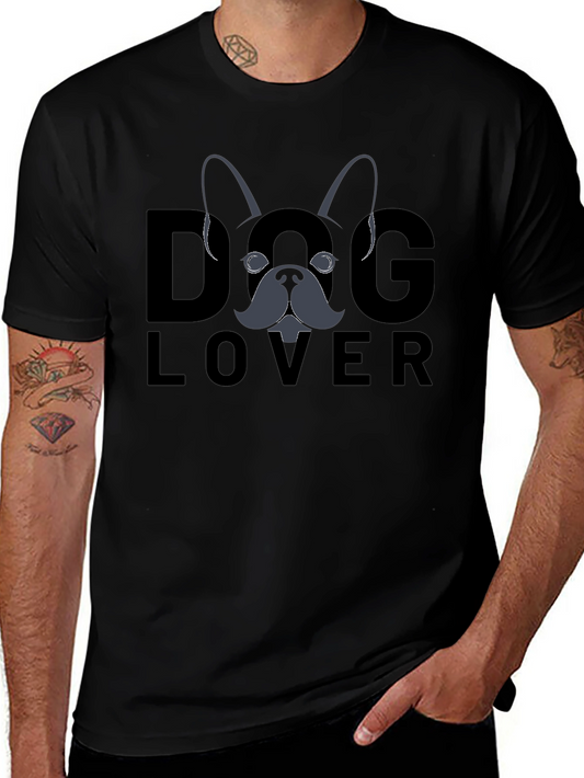 Dog Lover Graphic T-Shirt - Black