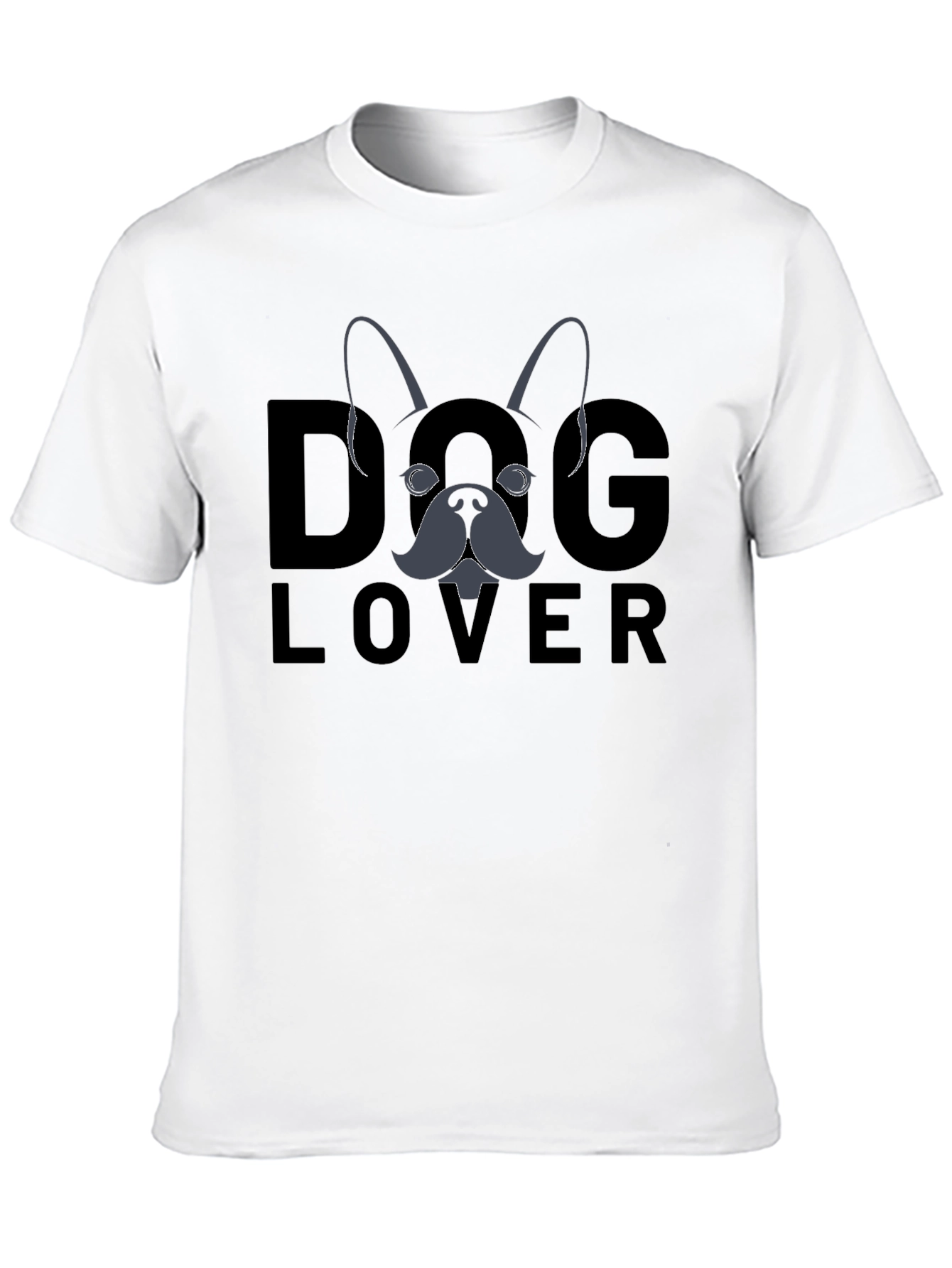 Dog Lover Graphic T-Shirt - Black