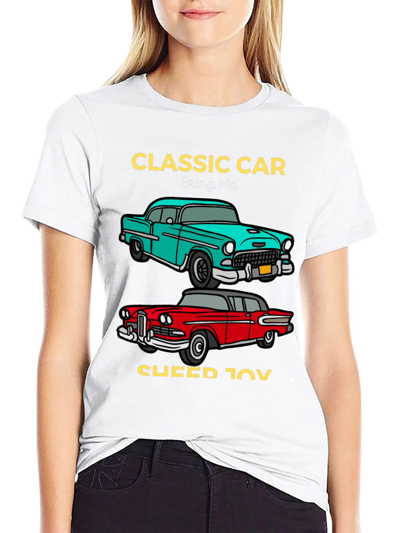 Classic Car Graphic Tee - Retro Automotive Design