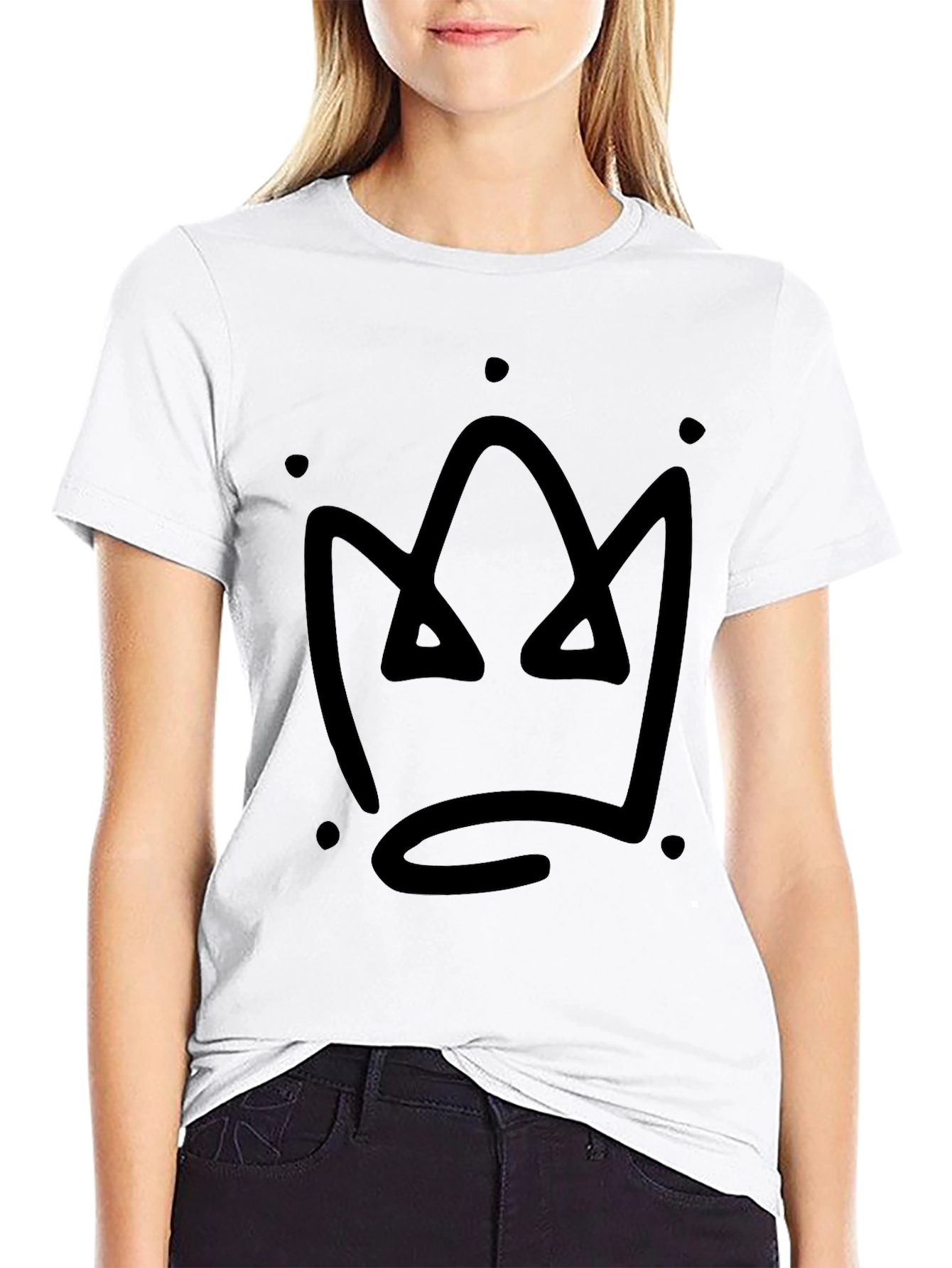 Crown Graphic Black T-Shirt