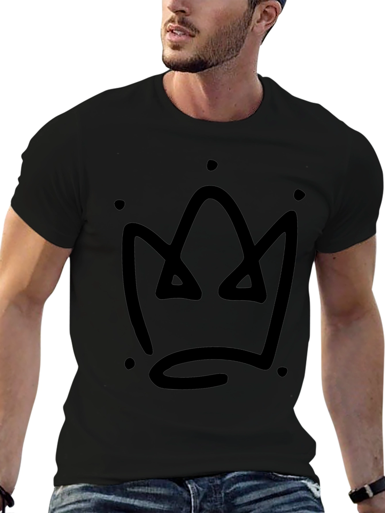 Crown Graphic Black T-Shirt
