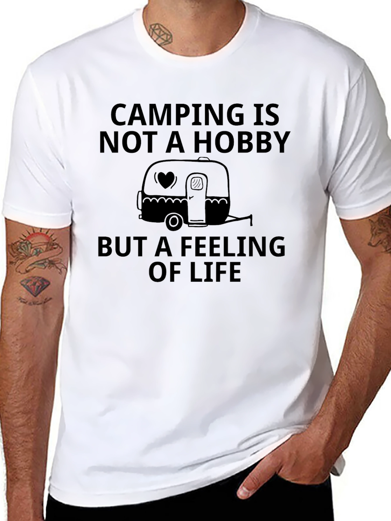 Camping Is Not A Hobby Graphic T-Shirt
