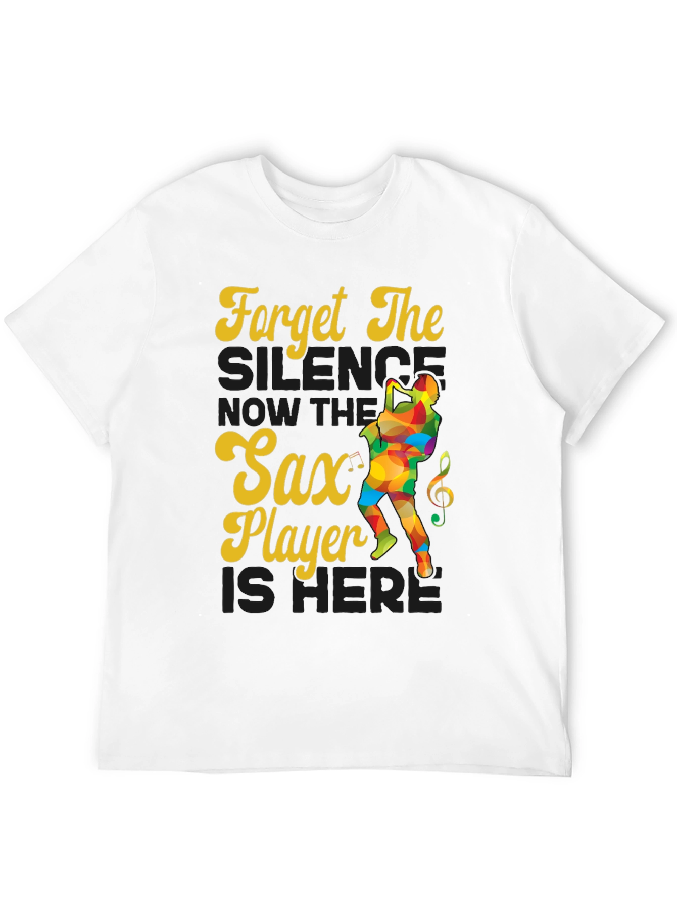 Sax Player Graphic Tee - Forget The Silence!