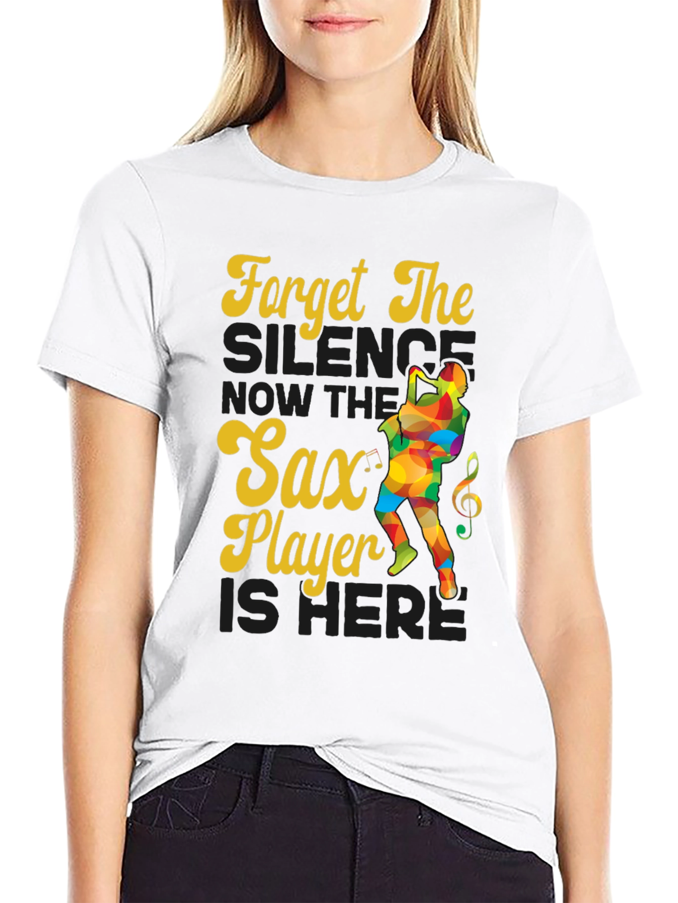 Sax Player Graphic Tee - Forget The Silence!