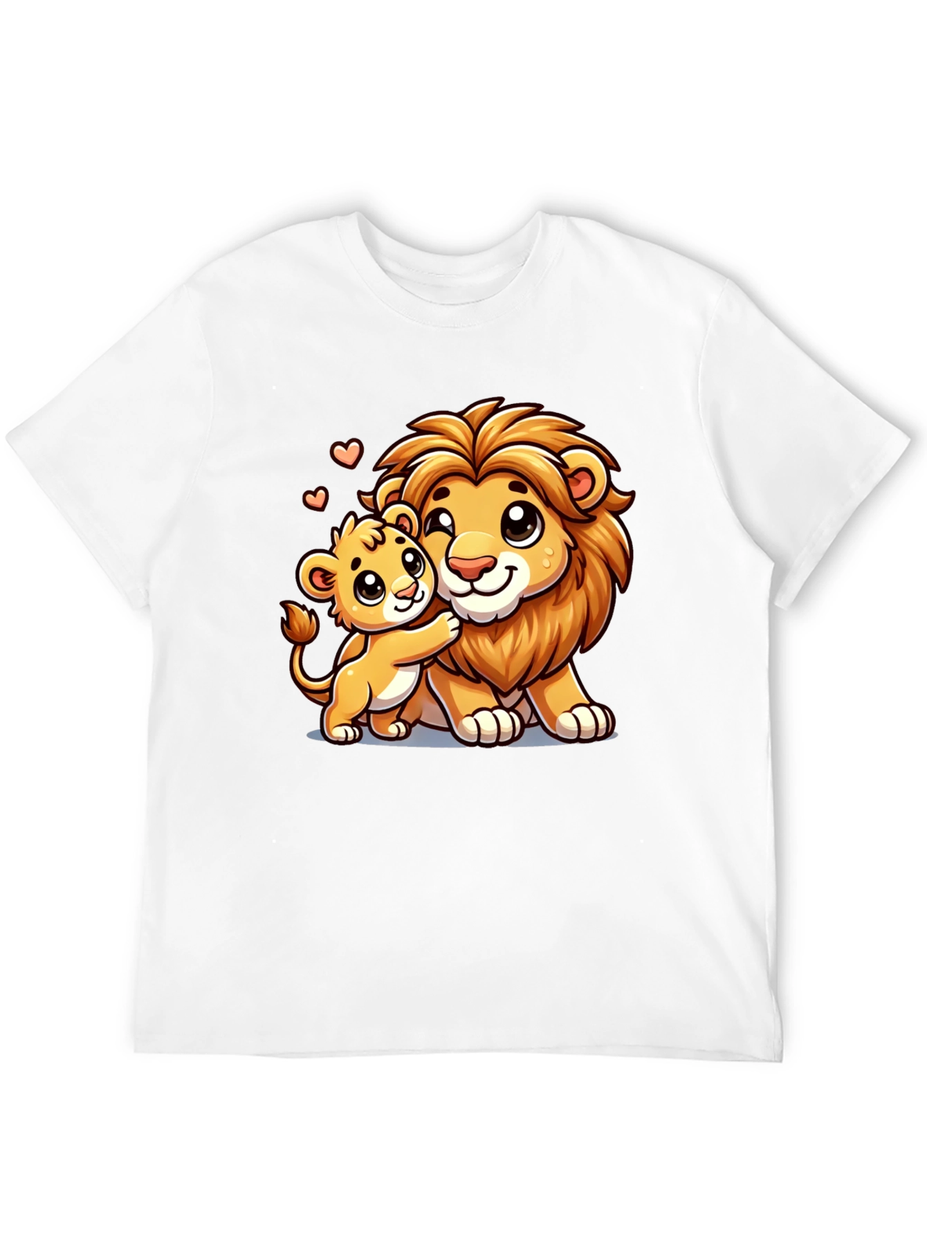 Lion Family Love Black T-Shirt
