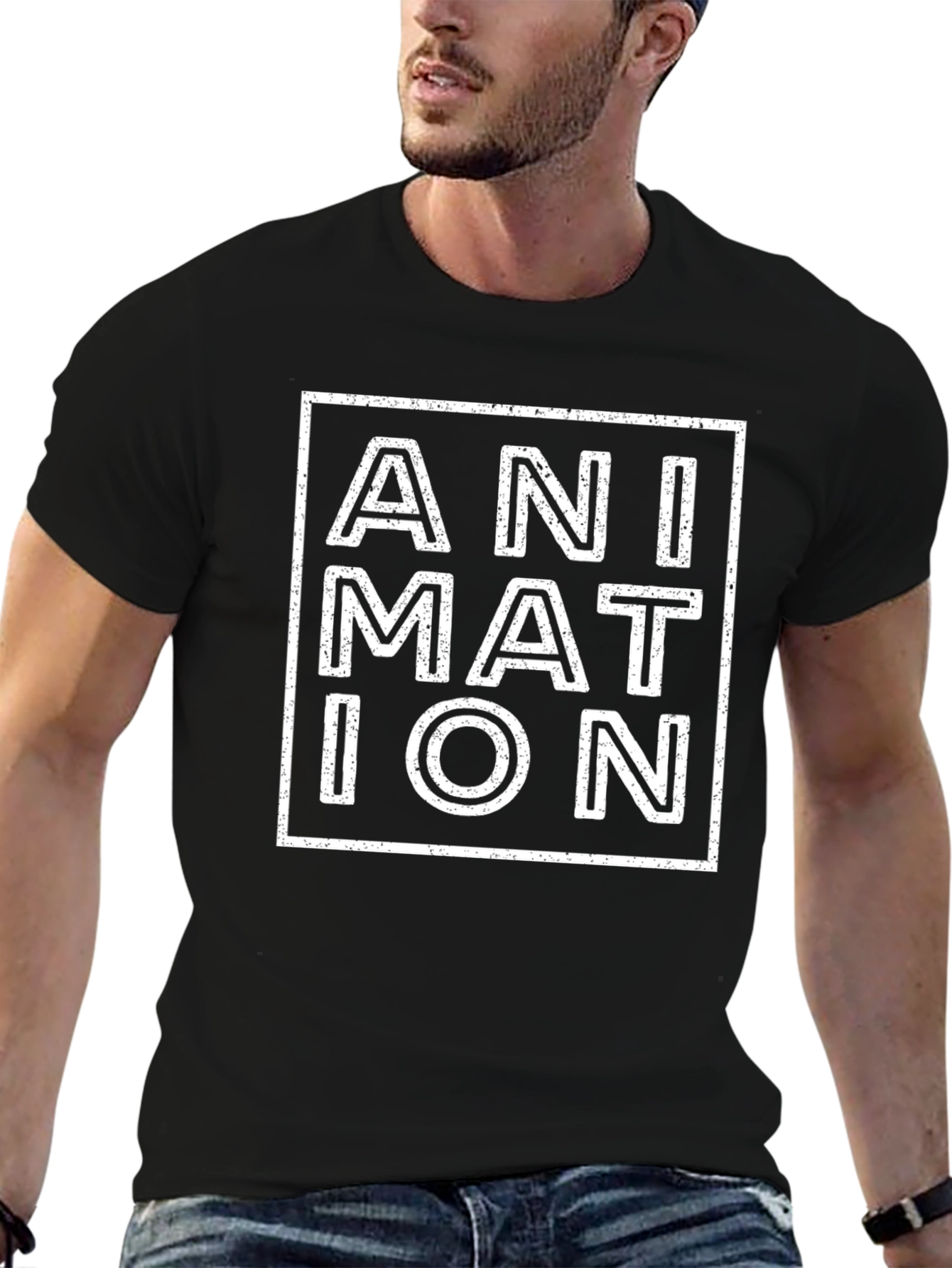 Animation Square Graphic T-Shirt