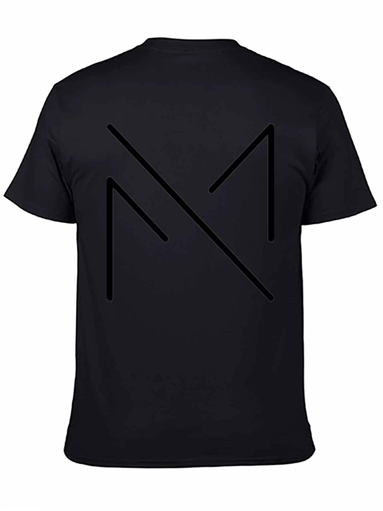 Minimalist Black Geometric Design Tee