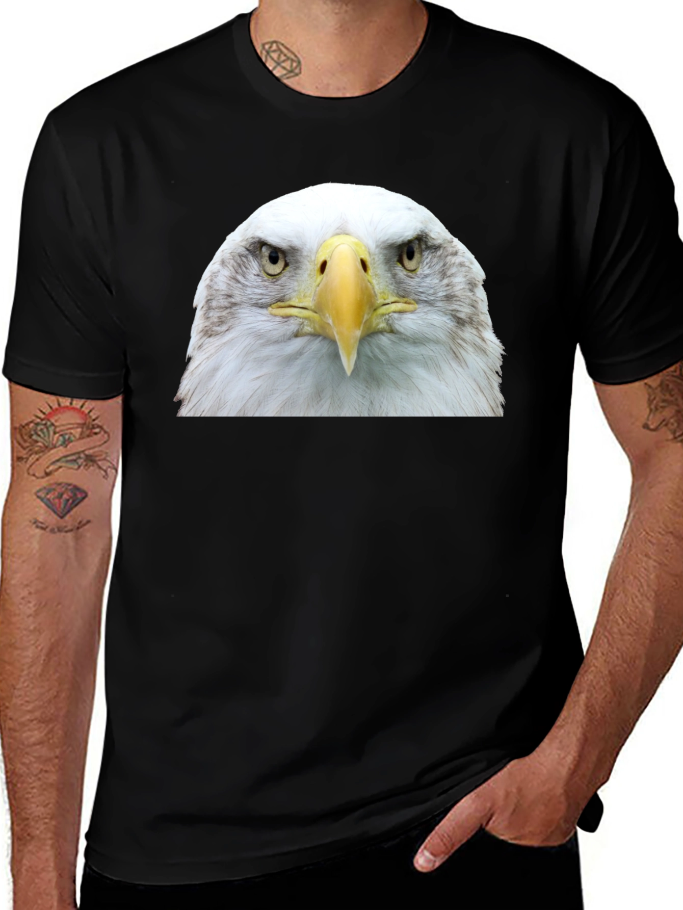 Bald Eagle Graphic T-Shirt - Bold Patriotic Style
