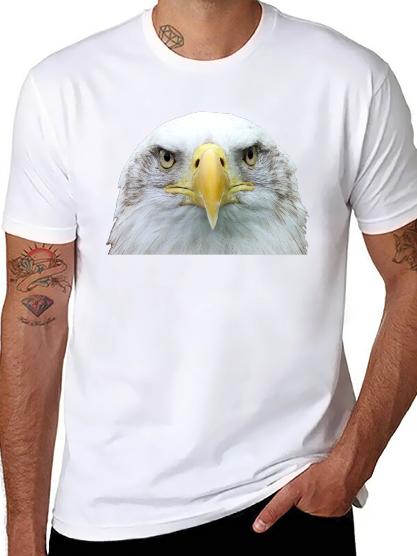 Bald Eagle Graphic T-Shirt - Bold Patriotic Style