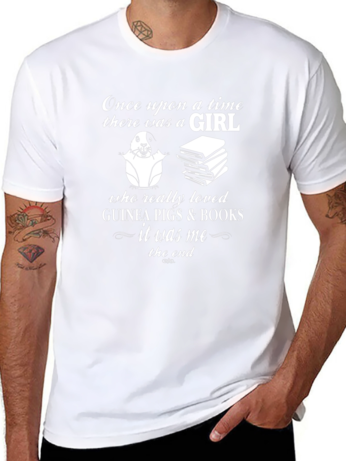Guinea Pig & Book Lover T-Shirt