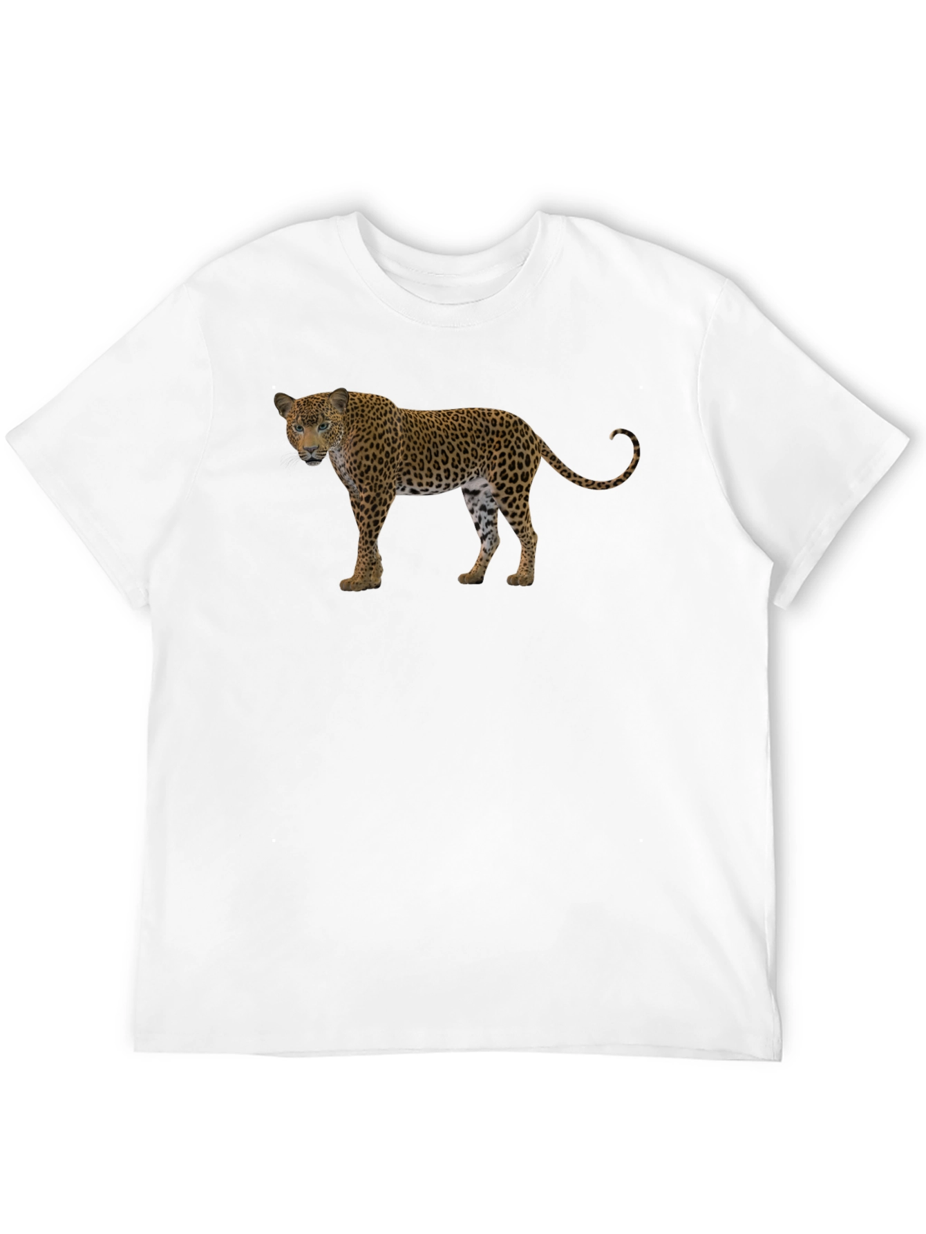 Leopard Print Black T-Shirt for Men