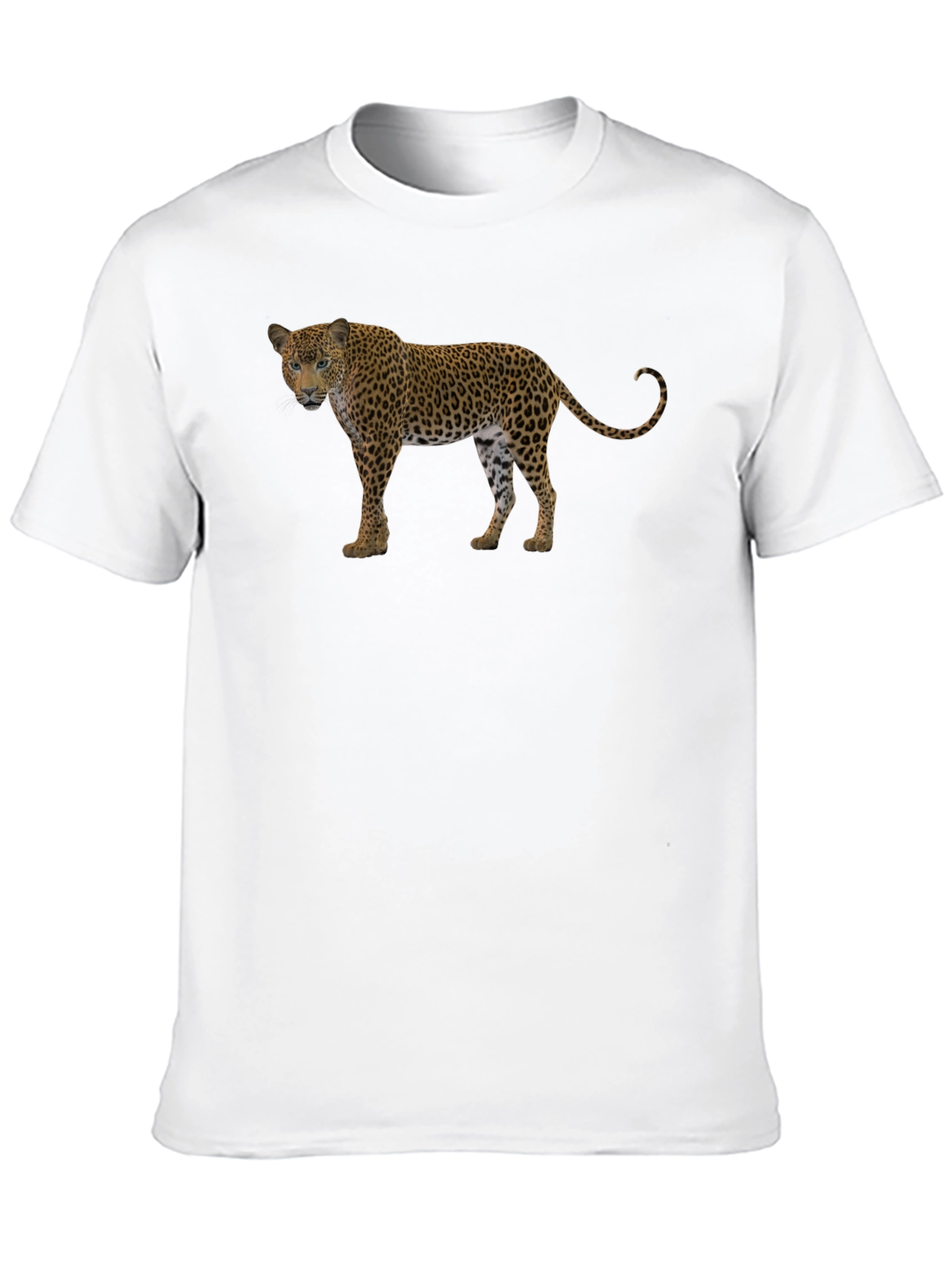 Leopard Print Black T-Shirt for Men