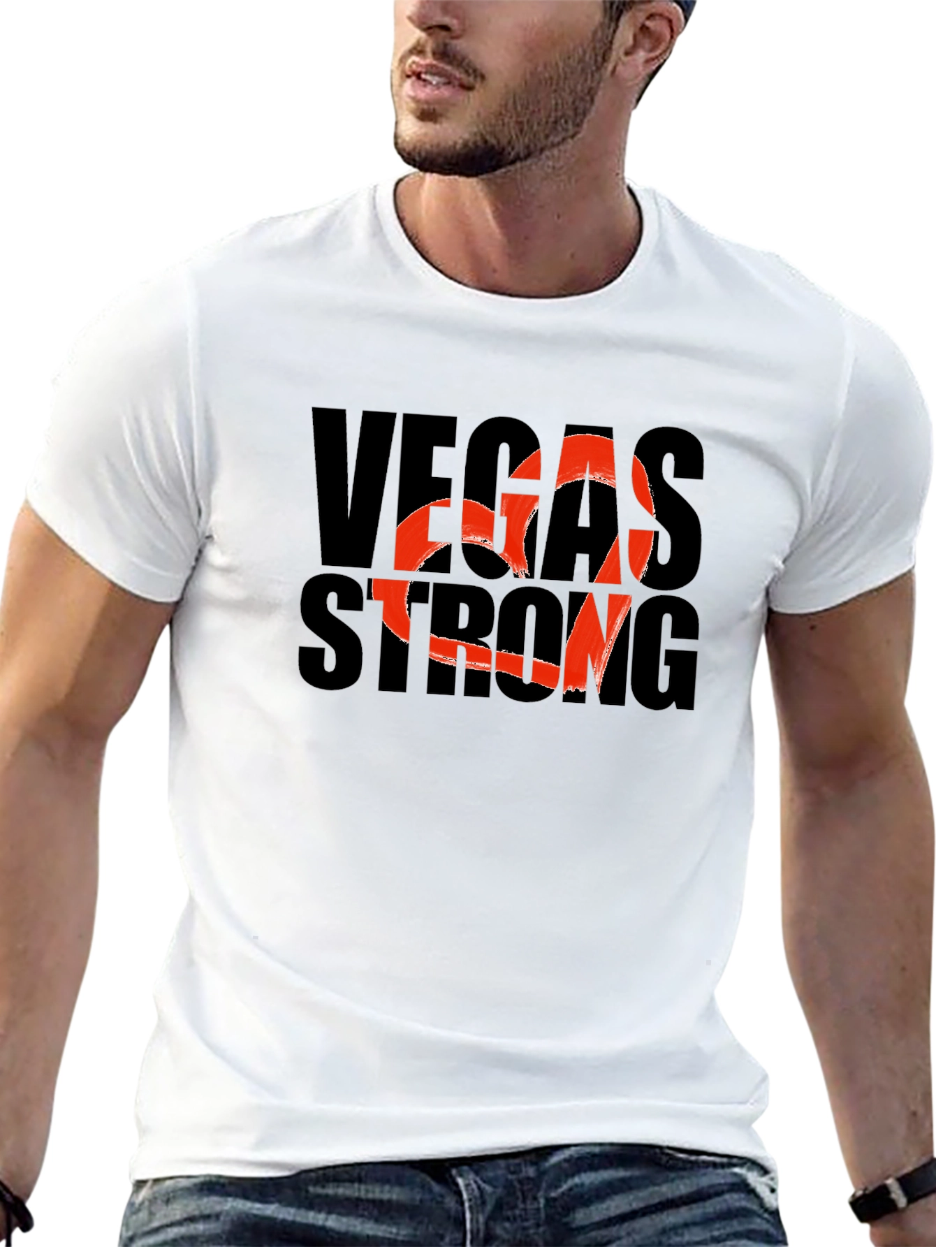 Vegas Strong Graphic T-Shirt - Support Las Vegas!