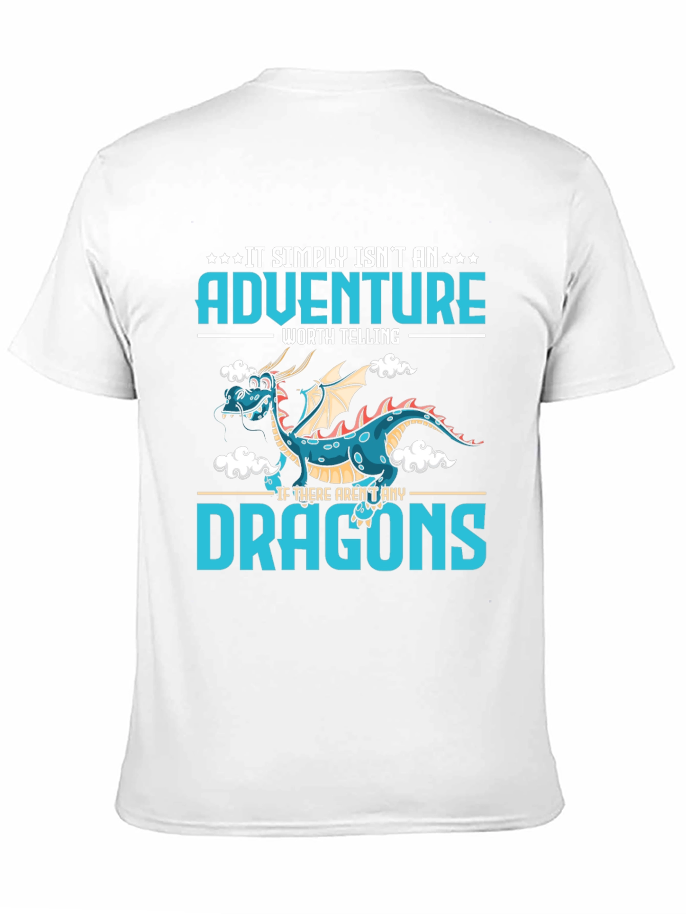 Adventure Dragon Graphic Tee - Black Cotton