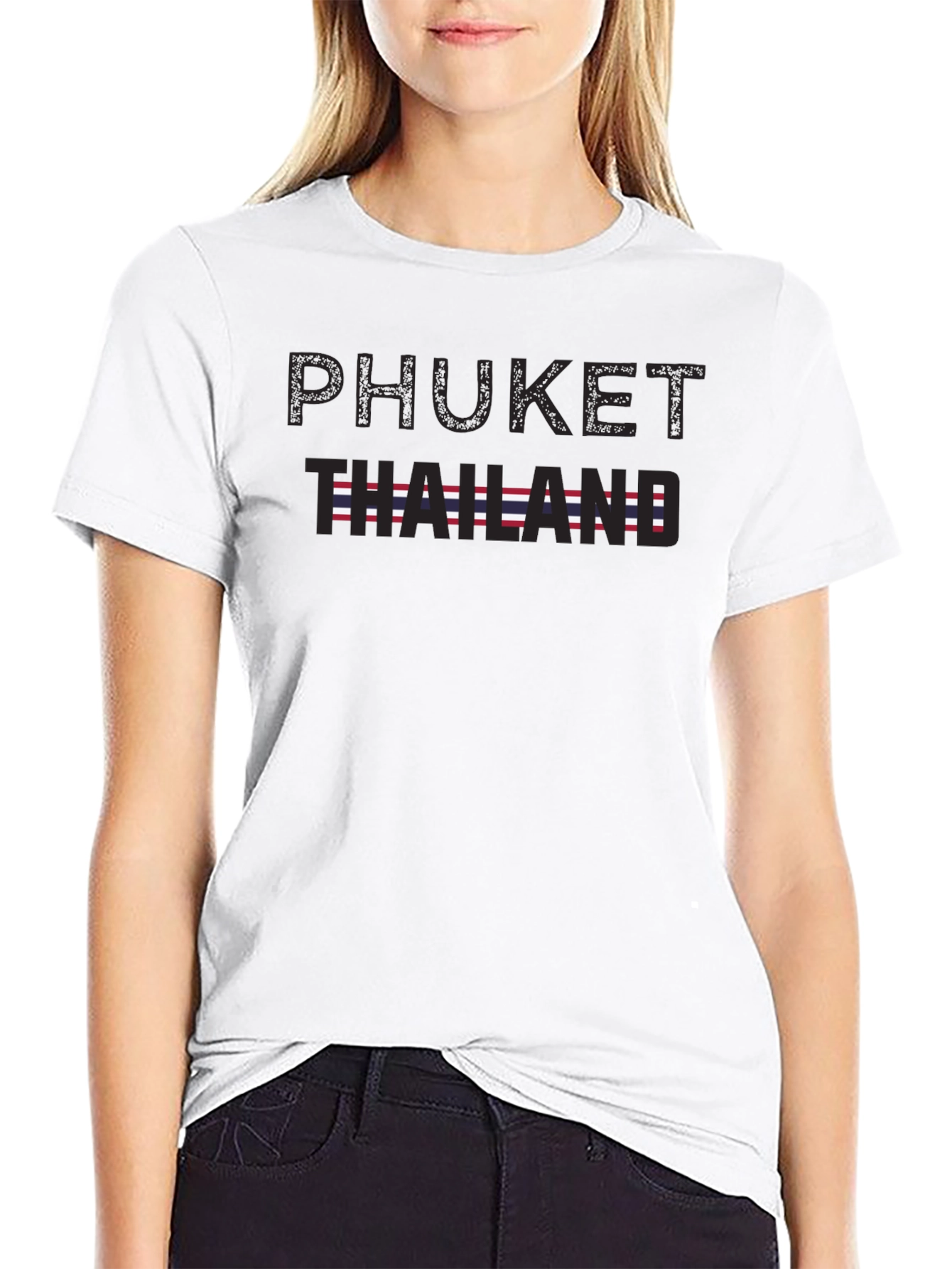 Phuket Thailand Graphic Tee - Mens Black T-Shirt