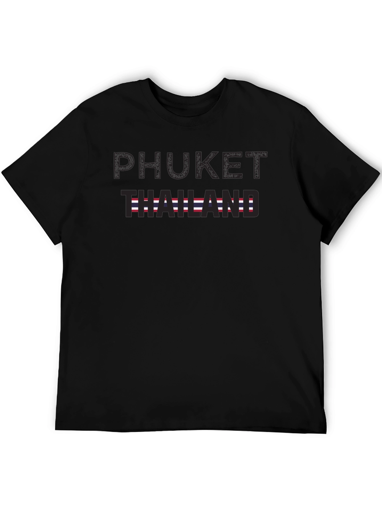 Phuket Thailand Graphic Tee - Mens Black T-Shirt