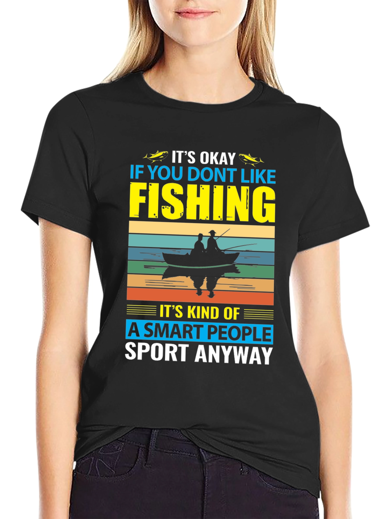 Funny Fishing T-Shirt - Smart People Sport