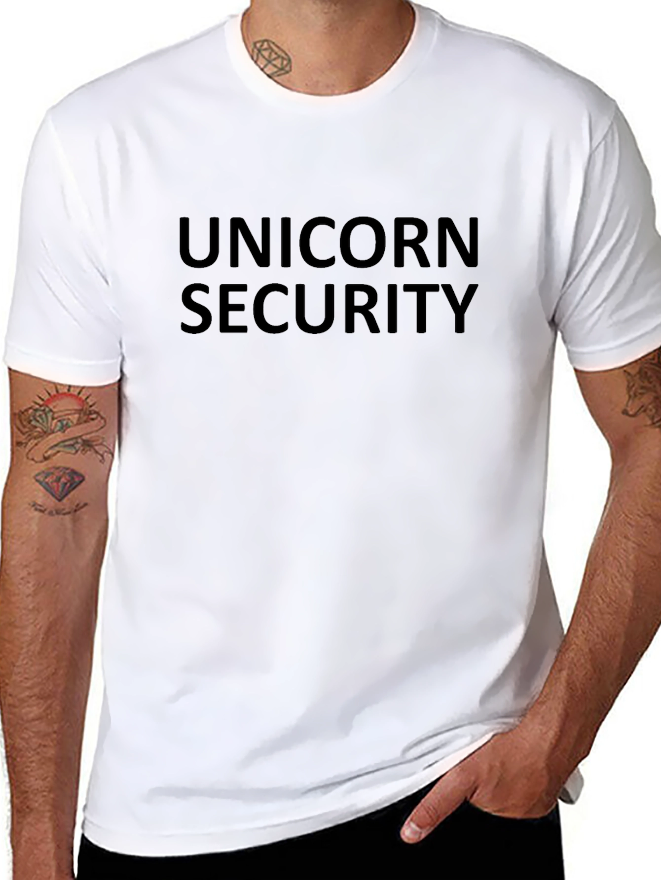 Unicorn Security Crewneck T-Shirt