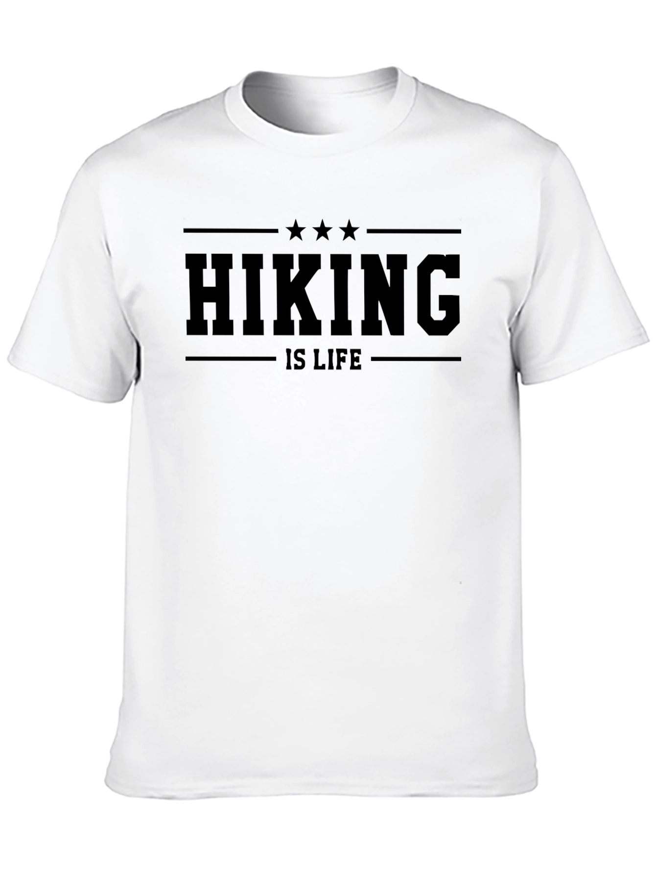 Hiking Is Life Black Graphic T-Shirt