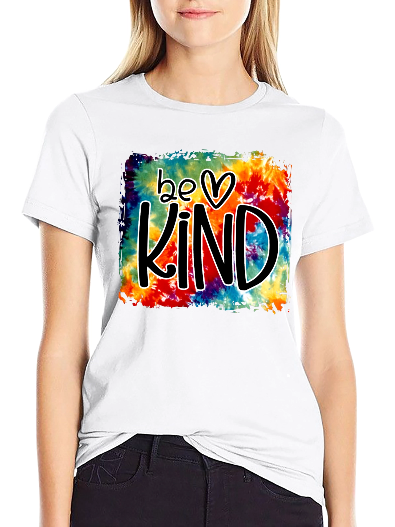Be Kind Tie-Dye Graphic T-Shirt