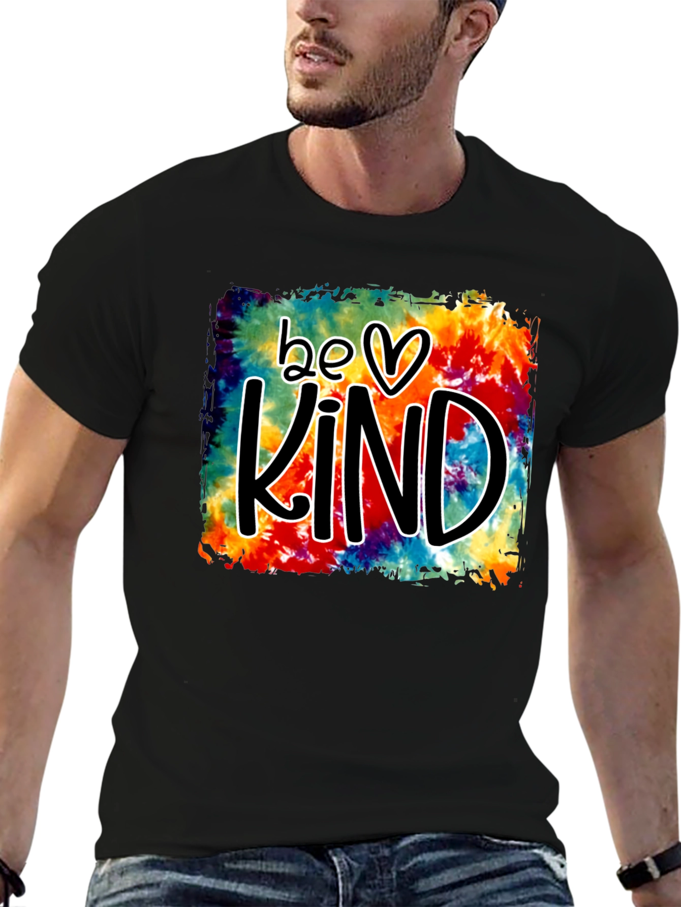 Be Kind Tie-Dye Graphic T-Shirt