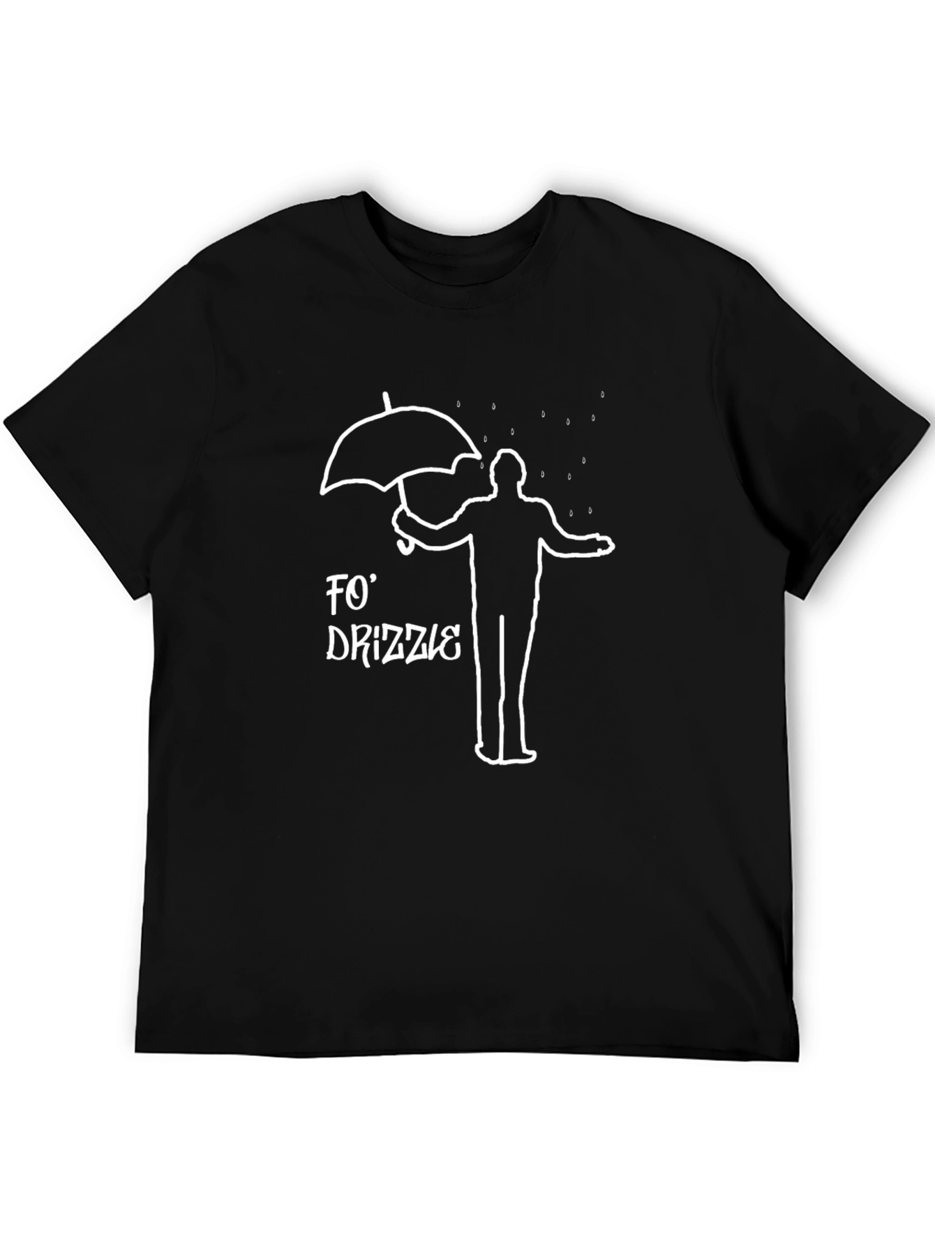 Fo Drizzle Graphic Tee - Mens Black T-Shirt