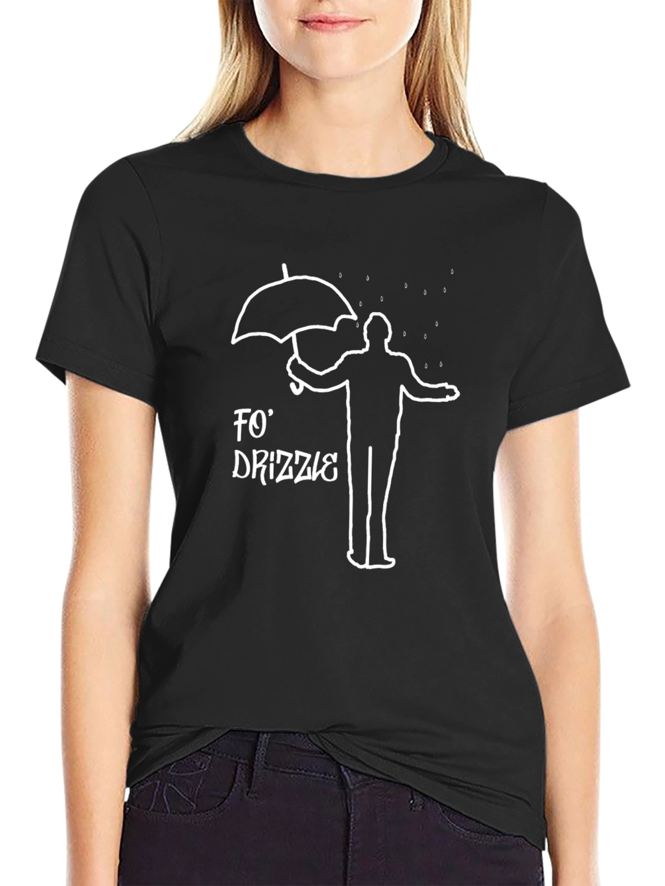Fo Drizzle Graphic Tee - Mens Black T-Shirt