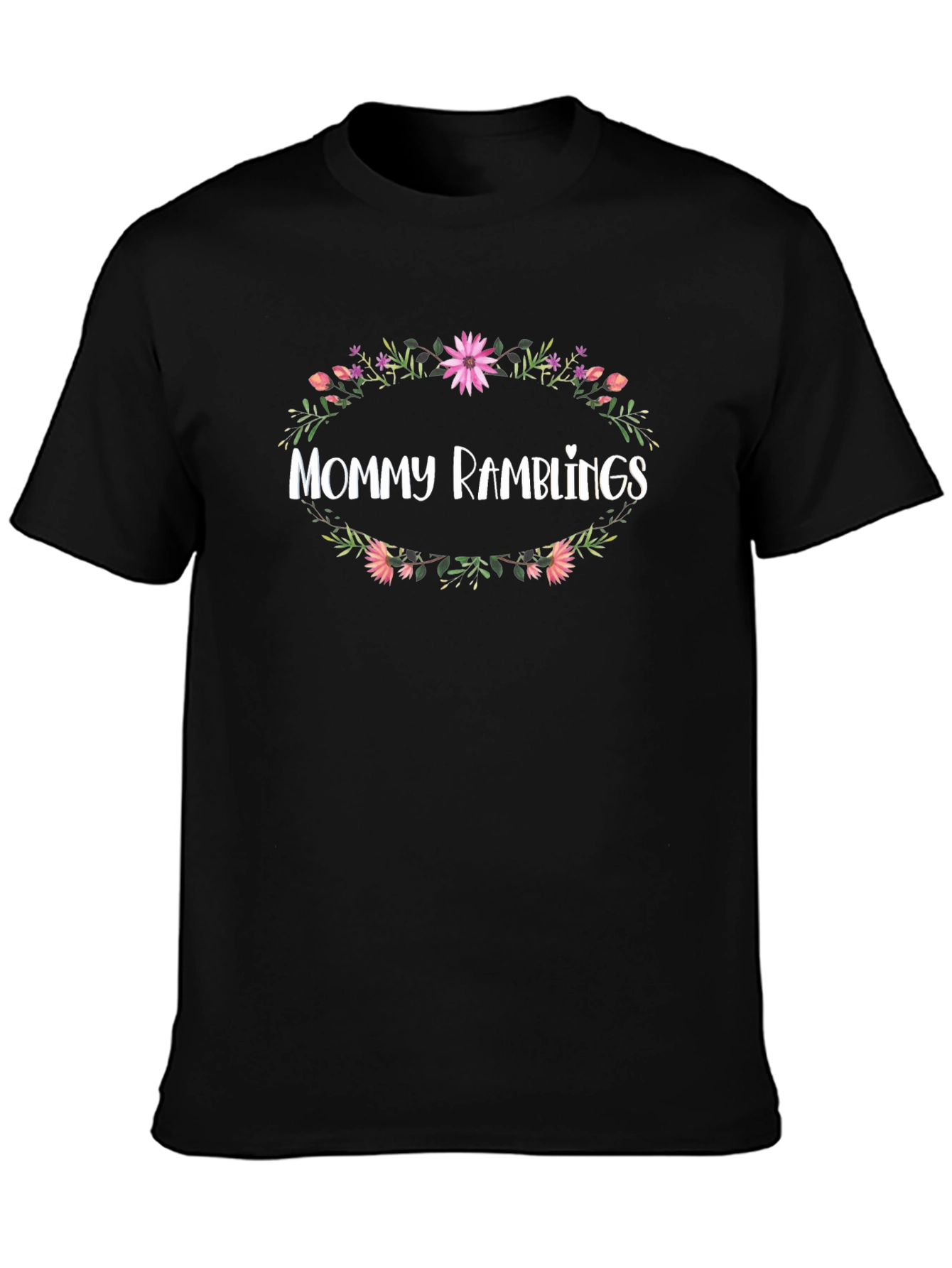 Mommy Ramblings Floral Wreath Graphic Tee