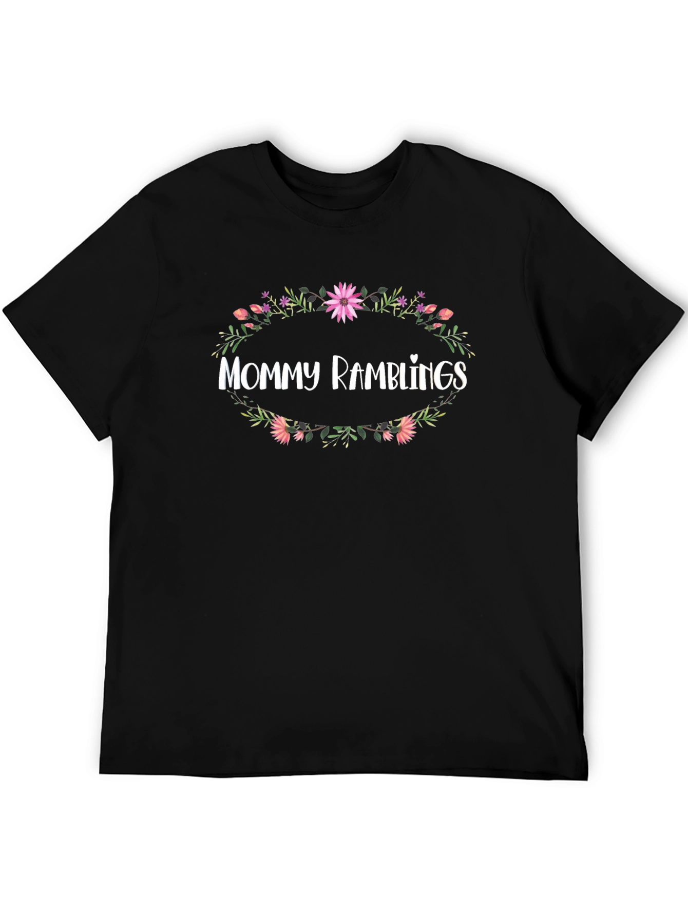 Mommy Ramblings Floral Wreath Graphic Tee