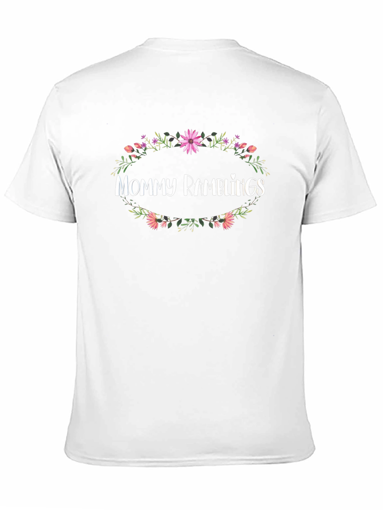 Mommy Ramblings Floral Wreath Graphic Tee