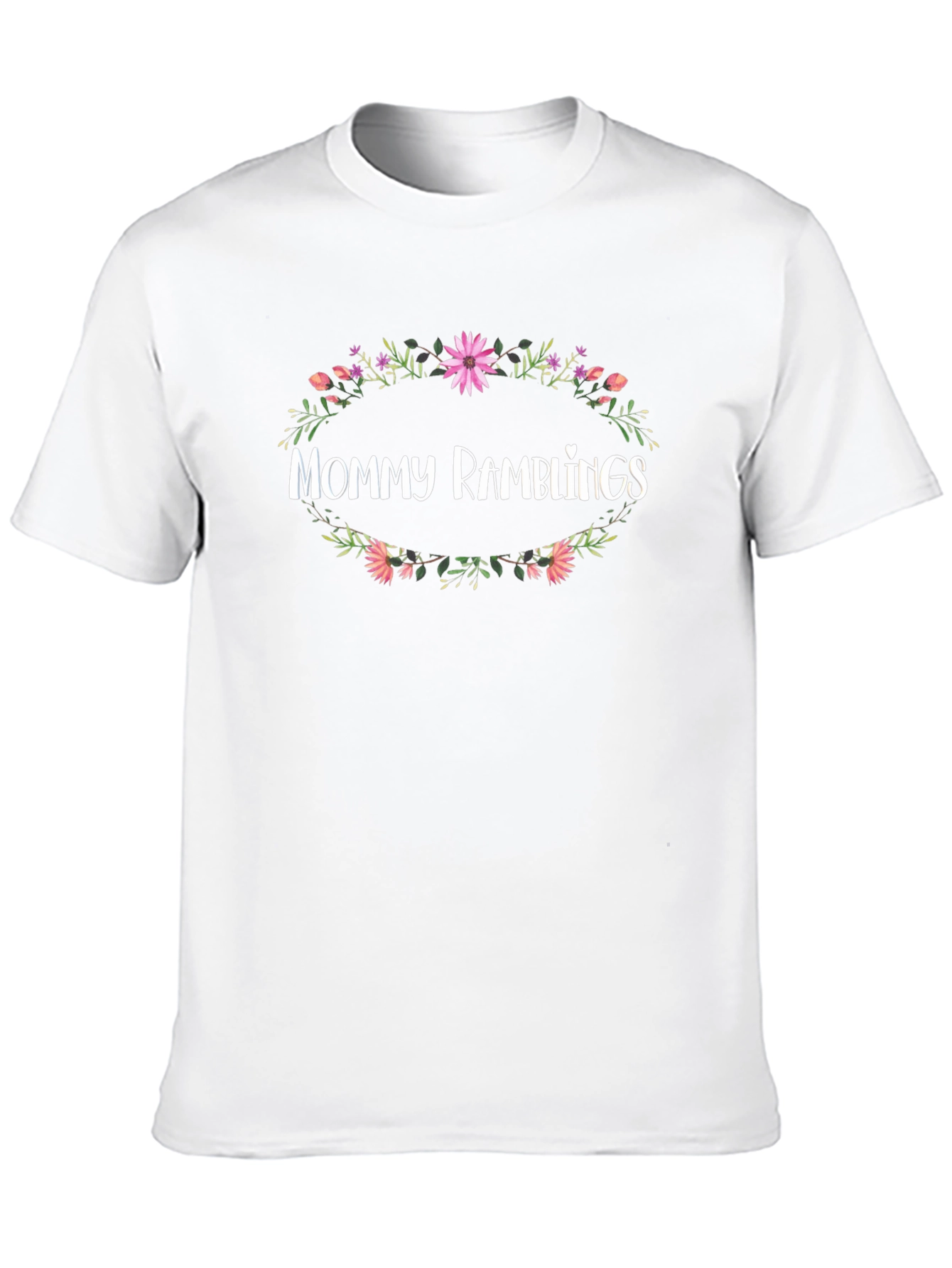 Mommy Ramblings Floral Wreath Graphic Tee