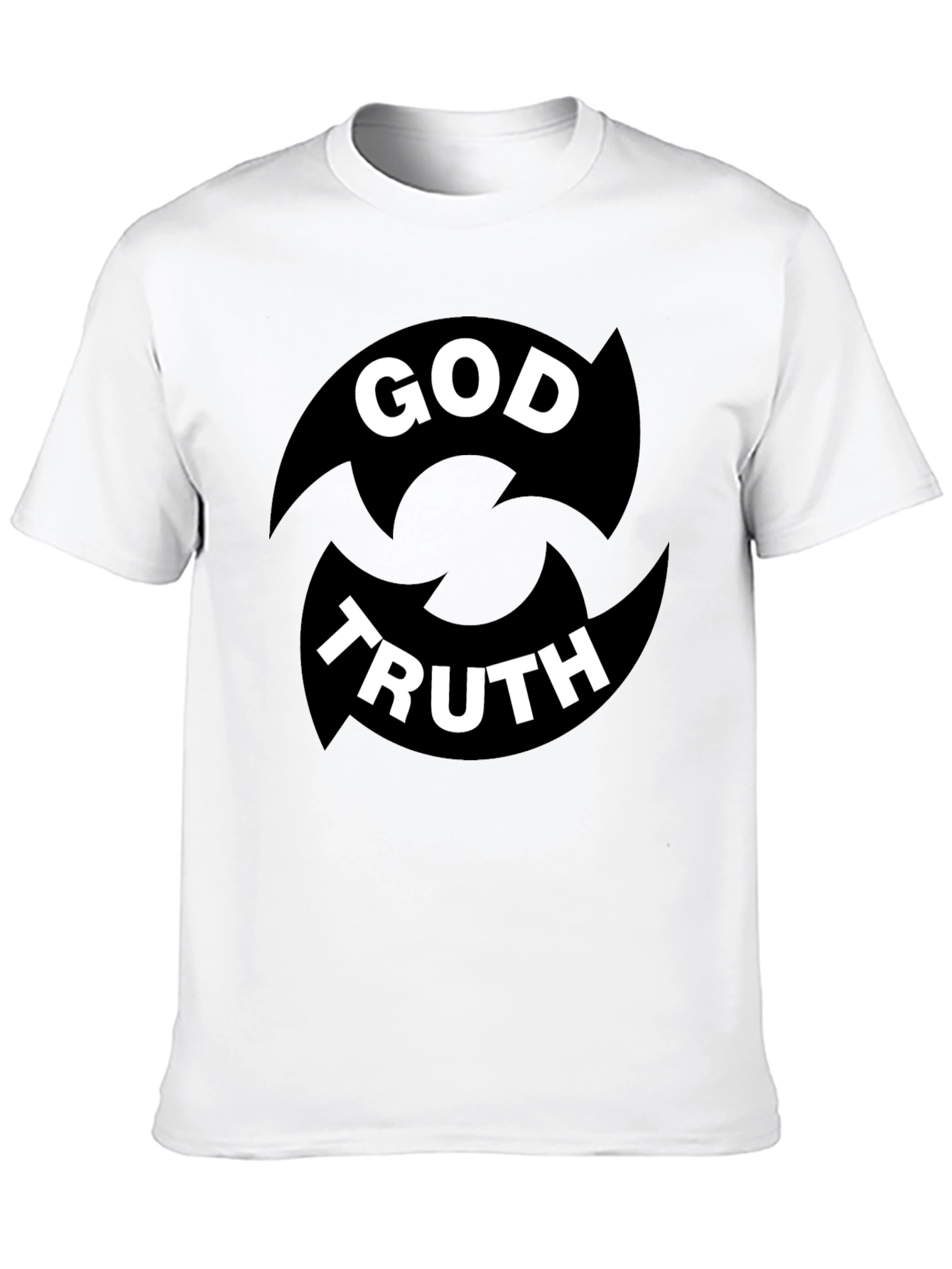 God Truth Graphic Tee - Black Cotton Blend