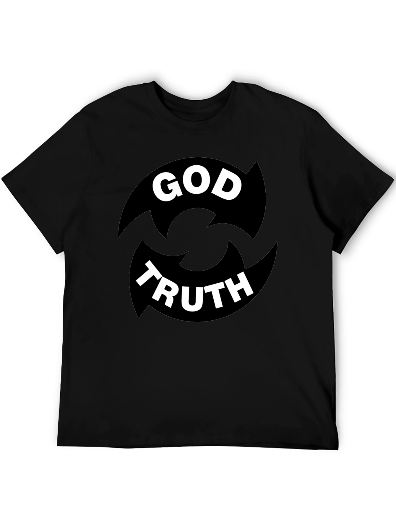 God Truth Graphic Tee - Black Cotton Blend