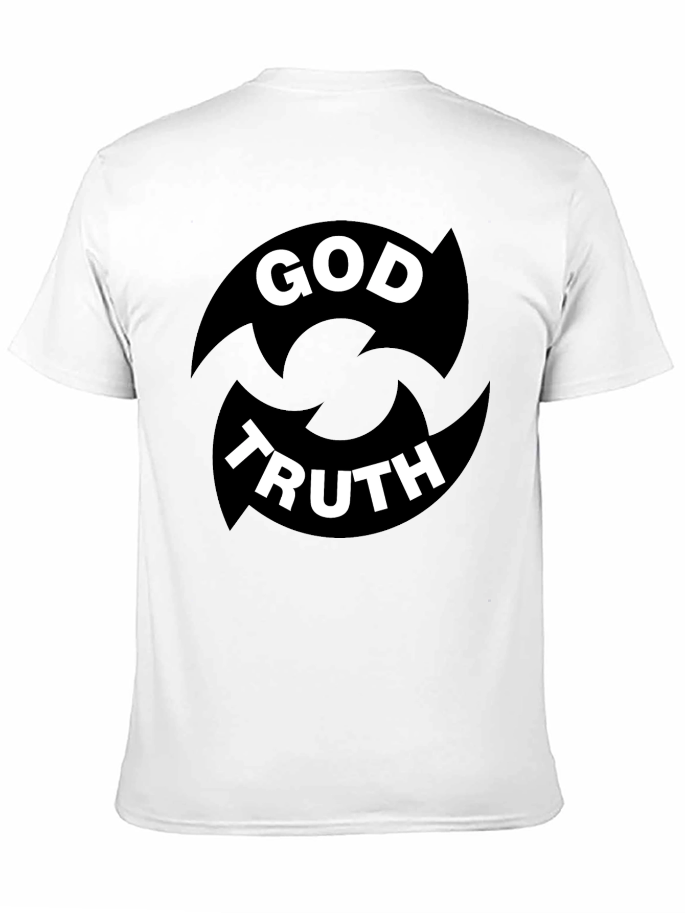 God Truth Graphic Tee - Black Cotton Blend