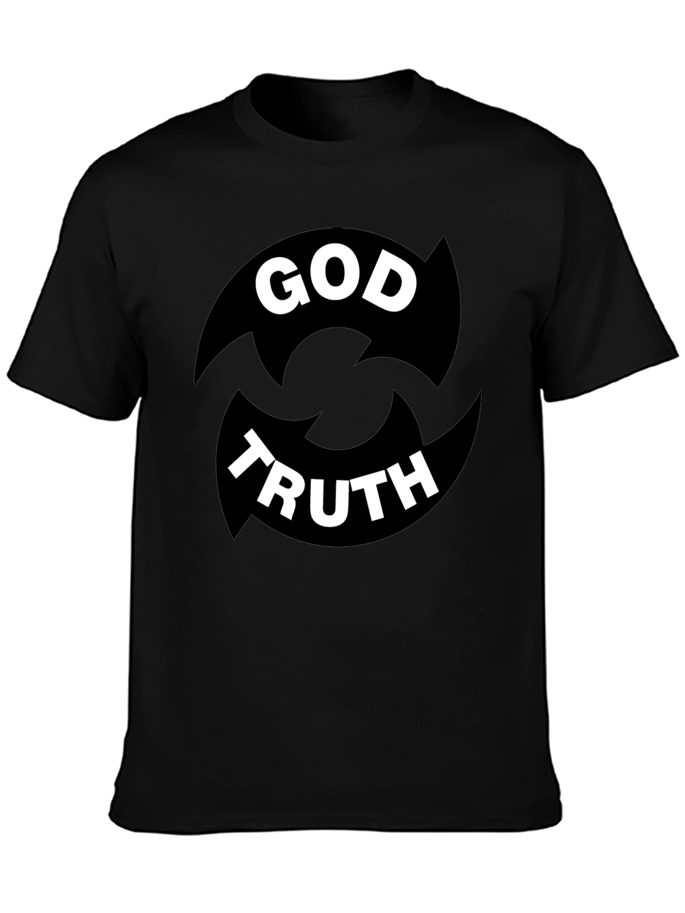 God Truth Graphic Tee - Black Cotton Blend