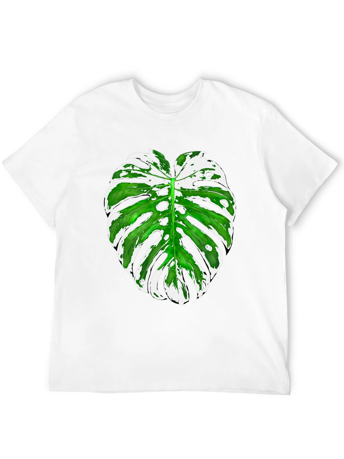 Tropical Monstera Leaf Graphic Tee