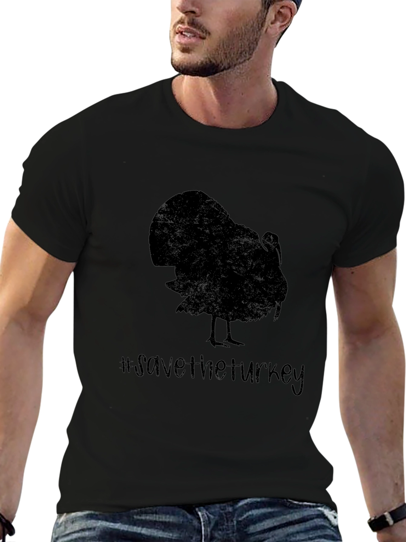 Save the Turkey T-Shirt - Black